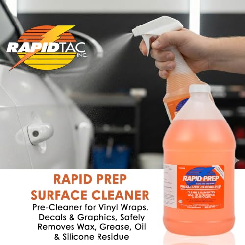 Rapid Prep Surface Cleaner 128 oz | Safe Water Based solution Removes Wax, Grease, Oil & Silicone Non-Flammable for Pre-Cleaning Paint,Metals, Sign Materials & Glass Before Vinyl Application - size: 128 Fl Oz (Pack of 1)