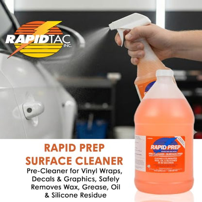 Rapid Prep Surface Cleaner 128 oz | Safe Water Based solution Removes Wax, Grease, Oil & Silicone Non-Flammable for Pre-Cleaning Paint,Metals, Sign Materials & Glass Before Vinyl Application - size: 128 Fl Oz (Pack of 1)