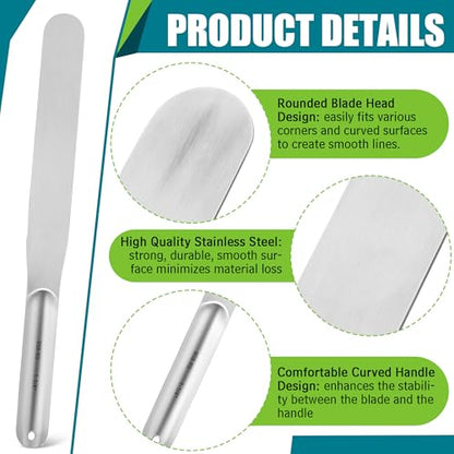 Saillong 7PCS Caulking Spatula Tool Set, From 3/8” To 1-1/2”