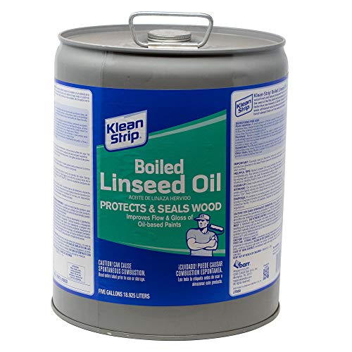 Klean Strip CLO45 Linseed Oil, Liquid, Clear Amber, 5 gal, Can