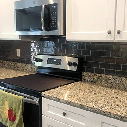 STICKGOO 10-Sheet Backsplash Peel and Stick Subway Tile(Thicker Design) - color: Dark Gray