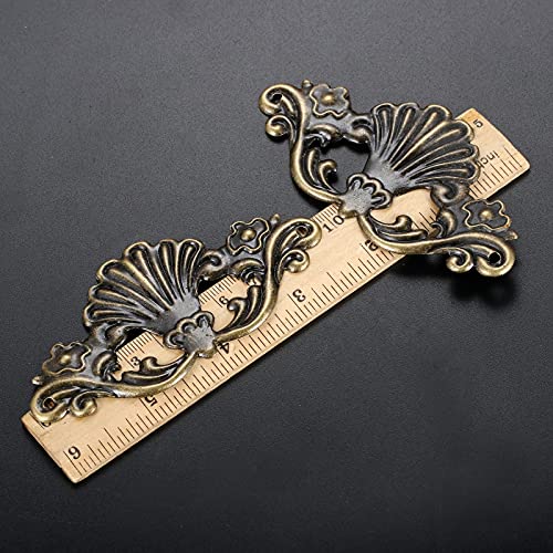 dophee 4Pcs Decorative Metal Corner Cover Protector Brace, 3.82"x1.85"