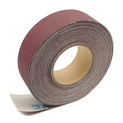 320 Grit Continuous Sandpaper Roll 1" x 26 Feet Emery Cloth Aluminium Oxide Abrasive Sandpaper Roll Drum Sander Sandpaper Rolls for Wood Furniture Finishing Metal Sanding Automotive Polishing - style: 320-grit