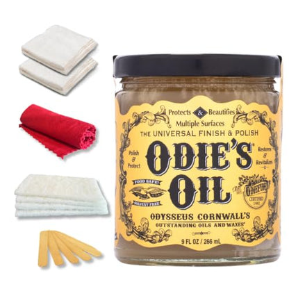 Odie's Oil Starter Kit All-in-One Wood, Leather & Metal Finish 9 oz.