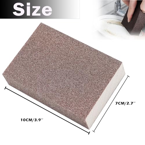 6Pcs Sanding Sponge 80 Grit Coarse Blocks for Metal Sanding Wood Sanding Brush Washable&Reusable N-G-001-80 - size: 80 Grit