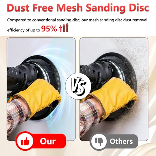 25 Pcs 9 Inch Mesh Sanding Disc for Drywall Sander 320 Grit - style: 9 Inch