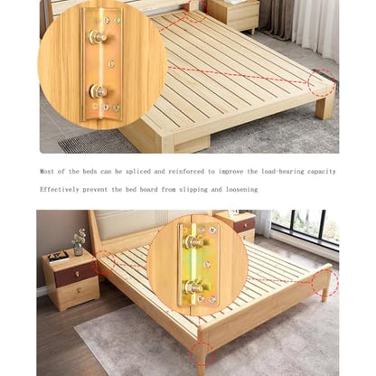 Bed Rail Brackets Bed Frame Hardware Black - color: Black, size: Medium
