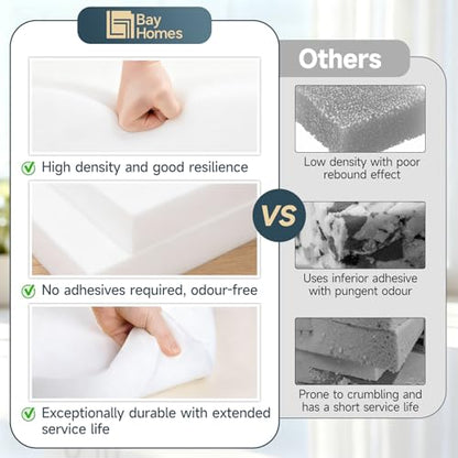 High Density Upholstery Foam 3" H x 24" W x 24" L for Cushions - size: 3*24*24