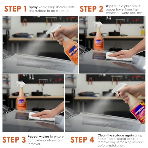 Rapid Prep Surface Cleaner 128 oz | Safe Water Based solution Removes Wax, Grease, Oil & Silicone Non-Flammable for Pre-Cleaning Paint,Metals, Sign Materials & Glass Before Vinyl Application - size: 128 Fl Oz (Pack of 1)