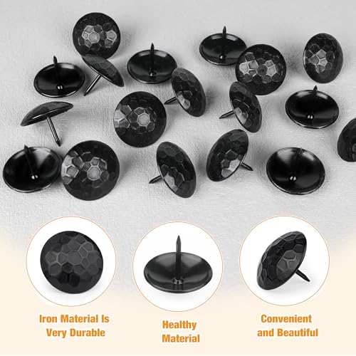 60 Pcs 1.5 Inch Clavos Iron Decorative Nails, Iron Antique Clavos Fasteners - color: 1.5 Inch Round 60Pcs