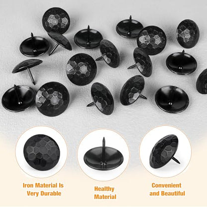 60 Pcs 1.5 Inch Clavos Iron Decorative Nails, Iron Antique Clavos Fasteners - color: 1.5 Inch Round 60Pcs