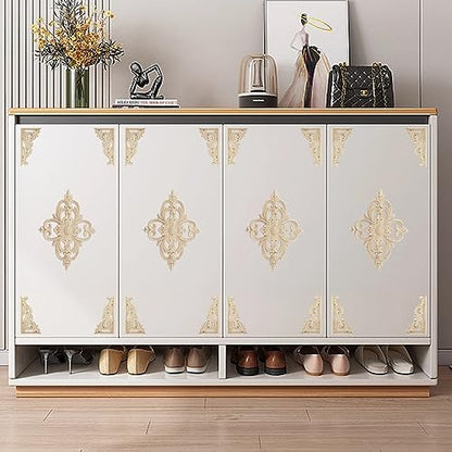 T Tulead Wood Appliques, 8.26"×5.9"-1PCS, 5.11"×2.75"-4PCS - style: Style A