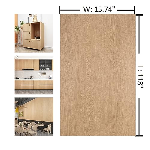 Brown Wood Contact Paper Peel and Stick Wallpaper Waterproof Self Adhesive - color: Brown, size: 15.7" x 118"