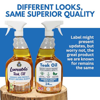 EcoDecors Teak Oil Spray 2 Pack, 48 oz Wood Conditioner & Protectant - style: Teak Oil 2 Pack