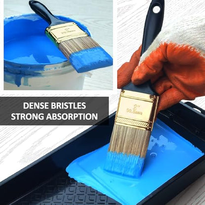 Great Andrew Paint Brushes, 10 PCS 2" Bulk Paint Brush Pack - size: 10 PCS, 2"