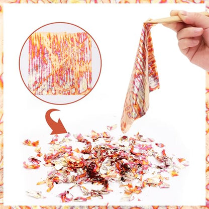 KINNO Variegated Gold Leaf Sheets 25 PCS with Random Stripe Patterns - color: Random Stripe