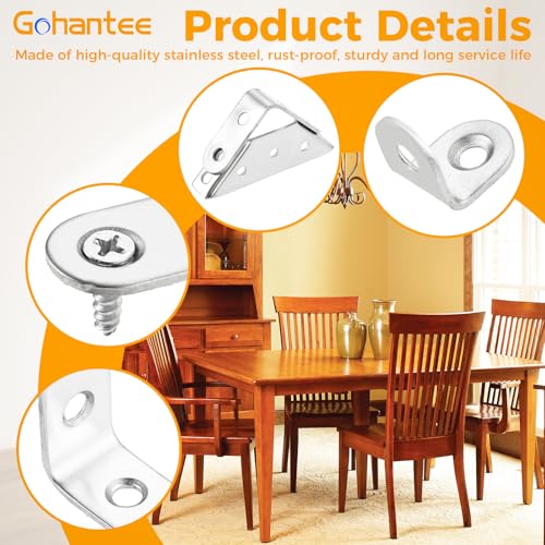 350Pcs Universal Furniture Corner Connectors with Screws