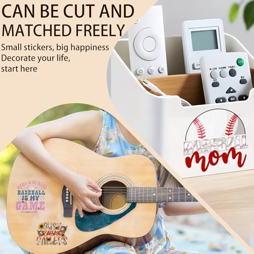 2 Sheets Rub on Transfers for Crafts, Baseball Furniture Transfers for Wood, Glass, Plastic & Ceramics, Decorative Decals - style: Baseball quotes