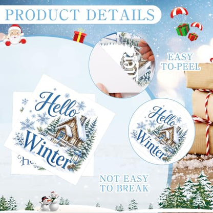 Christmas Rub on Transfers for Crafts, Winter Transfer Furniture Decals - style: Christmas Winter