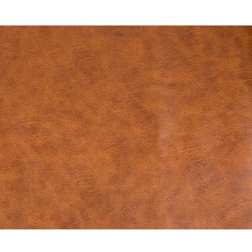 Faux Leather Sheets Fabric 16" X 54",Thick Durable Synthetic Upholstery Vinyl, Suitable for Furniture Replacement and Renovation Materials, Wallets, DIY Sewing Projects (Brown, 16"X54") - color: Brown, size: 16"X54"