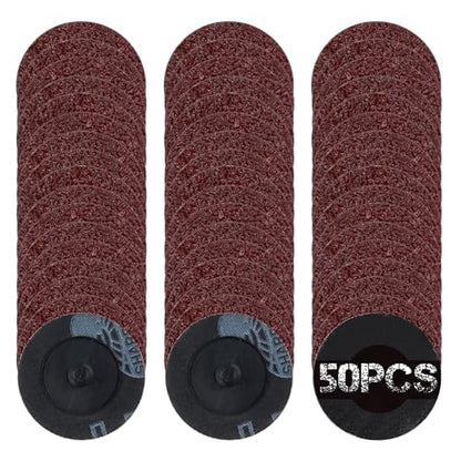 SPEEDWOX 50Pcs 2" 36 Grit Quick Change Sanding Discs Aluminum Oxide Coated - style: 36 Grit