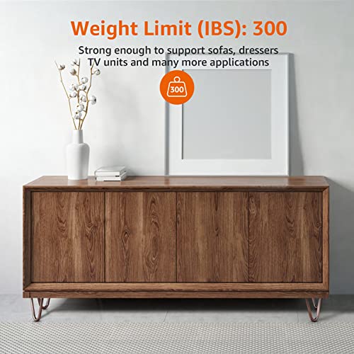 ROTHLEY Furniture Legs 4 Inch Hairpin Legs Solid Rods Legs for Furniture Set of 4 Couch Legs with Floor Protectors Sofa Legs Dresser Legs Heavy Duty Cabinet Legs DIY Furniture Feet(Antique Copper) - size: 4 inch
