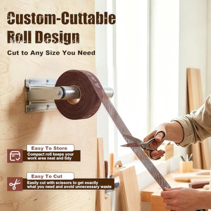 180 Grit Emery Cloth Roll for Copper Pipe Sanding 1-1/2 Inch - color: 180Grit 11 Yard