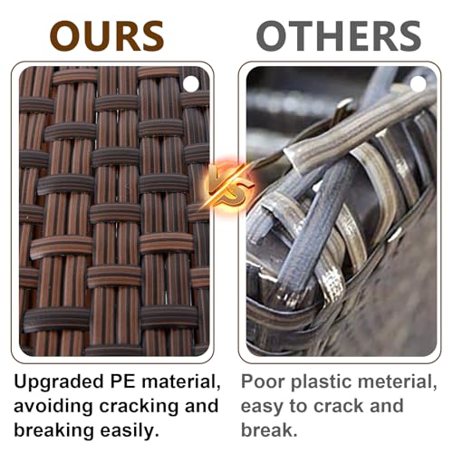 Biggun 120ft Wicker Repair Kit with Tangle-Free Reel, Premium New Materials - color: Graduated Dark Brown, size: 120ft