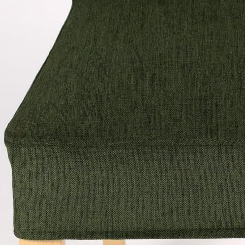 Henriksdal Chair Cover Solid Color Durable Heavy Weight Chenille Fabric Slipcover for Henriksdal Dining Chair (Army Green, Single) - color: Army Green