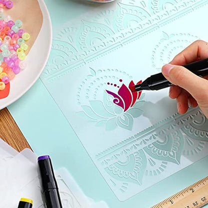Outus 12 Pcs Mandala Stencils for Painting