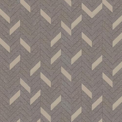 Herringbone Peel and Stick Wallpaper Boho Geometric Contact Paper Brown - color: Grey Brown, size: 16" x 118"