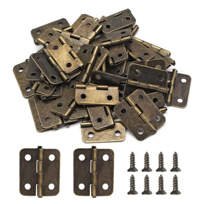 BokWin Mini Hinge 50PCS 18 x 15 mm for Wooden Jewelry Box
