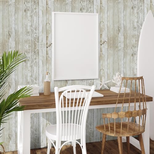 Shiplap Peel and Stick Wallpaper Contact Paper for Classroom 17.7"x 118" - color: Wood, size: 17.7" x 118"