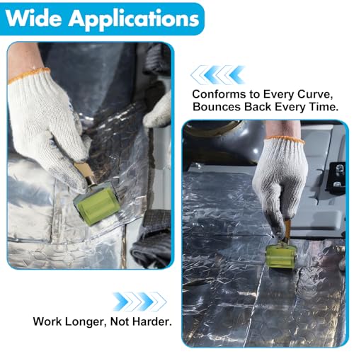 Seam Roller with Dual Ball Bearings, Automotive Sound Deadening Roller
