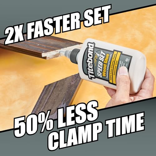 Titebond Speed Set Wood Glue 1 Gal. – Fast-Setting PVA Adhesive with 15-Minute Clamp Time – 4366 - size: 1 Gal.
