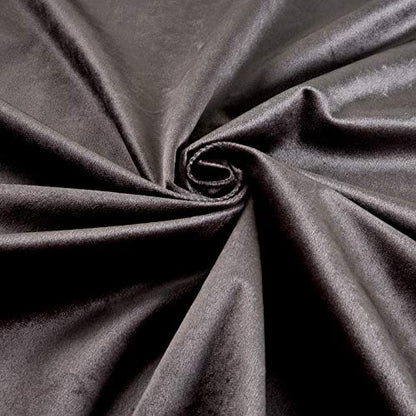 Royal Velvet Grey, Fabric by the Yard - color: Gray