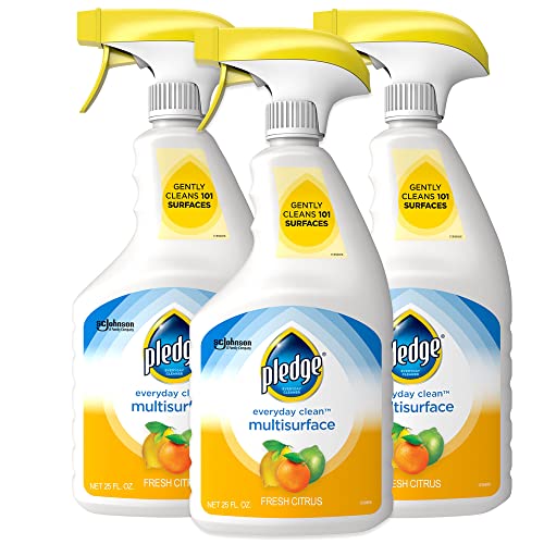 Pledge pH Balanced Multi Surface Cleaner Spray, Fresh Citrus, 25 oz, 3 pk - size: 25 Fl Oz (Pack of 3)