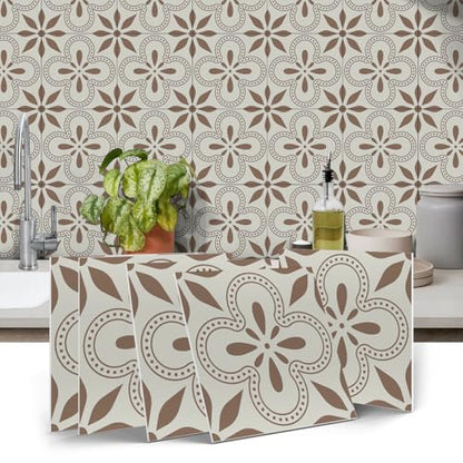 VICCI 12Pcs Peel and Stick Tile Stickers, 5.9x5.9 inch Foam Wall Decals - color: Art-228, size: 5.9x5.9IN*12PCS