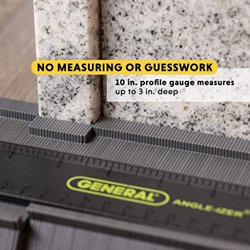 General Tools Contour Gauge 833 - 10" Angle Finder Tool for Home Improvement - Gadgets for Men - size: 10-Inch