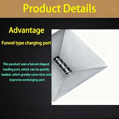 Mortar Grout Gun Cement Caulk Gun with 9 Nozzle Without Electric Drill