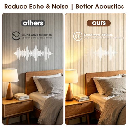 3D Peel and Stick Wall Panels PVC Grille Slat 394"x15.8" Self-Adhesive Wall Sticker Soundproof Paneling for Walls and Ceiling in Faux Herringbone Oak Texture - color: Herringbone Oak, size: 394"x15.8"