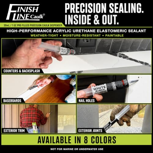 30mL Pre-Filled Precision Caulk Applicator Clear, 1-Pack - color: Clear