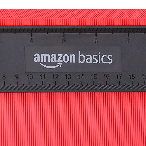 Amazon Basics Contour Gauge Set of 2, 5-inch and 10-inch Profile Tool, Shape Duplicator for Woodworking, Flooring and Molding, with Measuring Scale