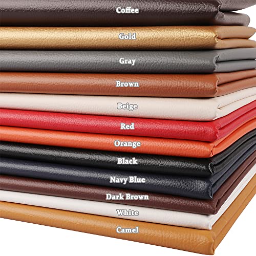 Marine Vinyl Upholstery Faux Leather Fabric, 1 Yard Camel - color: Camel, size: 1 Yard 55" x 36" (Pre-cut)
