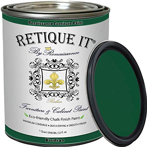 Retique It® RFP-P16-Viridian by Renaissance Chalk Finish Paint 16 oz (Pint) Viridian 48 - color: 49 Viridian, size: 16 Fl Oz (Pack of 1)