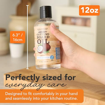 CLARK'S Cutting Board Oil made with Organic Coconut Oil, 12 Oz - Food Grade - style: Coconut Extract