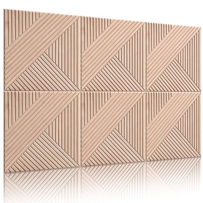 Acoustic Wall Panels 6 Pack, 72"x48" - Light White Oak - color: #094 Light White Oak, size: 72 X 48 Inches