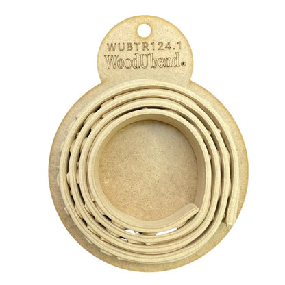 WoodUBend Pack of Two Trims TR124.1 100x2cm Heat Bendable & Flexible Wood Trims - DIY Craft, Furniture & Home Decor - Easy to Apply & Paint - Versatile, Reusable & Durable - size: Pack of 2 (100x2cm)