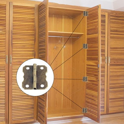 32Pcs 1.18”x0.94” Mini Jewelry Box Hinges, Antique Bronze Iron Butterfly Hinges Small Decorative Hinges for Wooden Chest Wine Box Toolbox Cupboard - style: Style-3