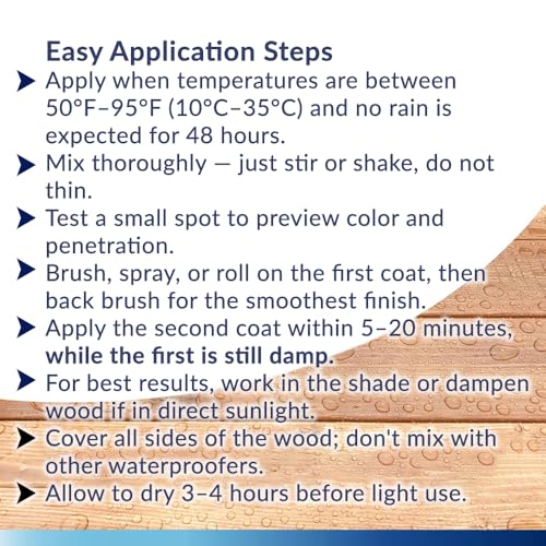Seal-Once Nano Clear Penetrating Wood Sealer - Premium Waterproof Sealant (Quart) - size: Quart